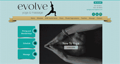 Desktop Screenshot of evolveyogakent.com